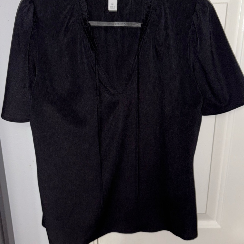 Nine West Black Relaxed Blouse